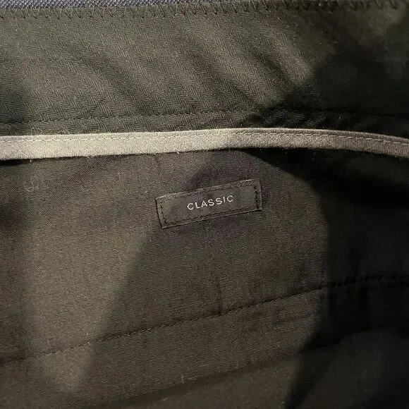 J Crew Ludlow Wool Dress Pants Mens 36x30 Blue  Slim Stretch Office Casual 212​​ - Picture 3 of 7